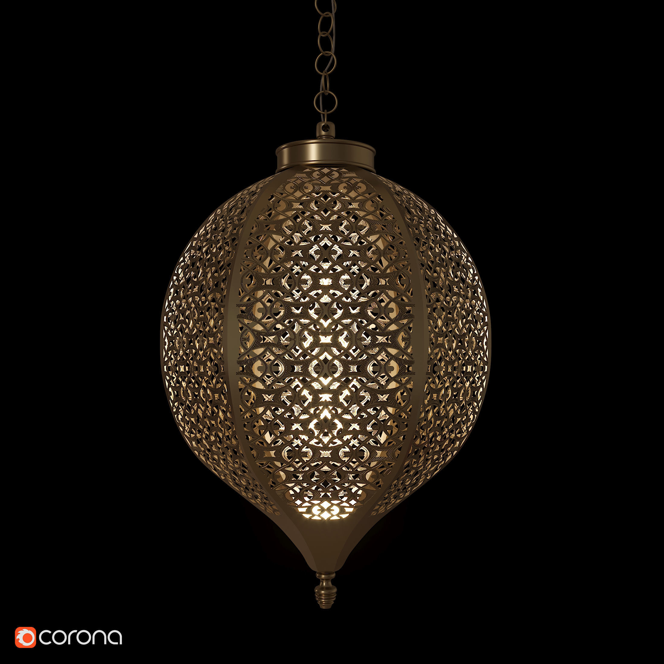 ORB CEILING LIGHT ML907 Low-poly 3D model_1