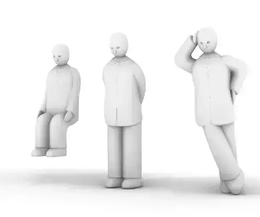 Human humarell 3d model