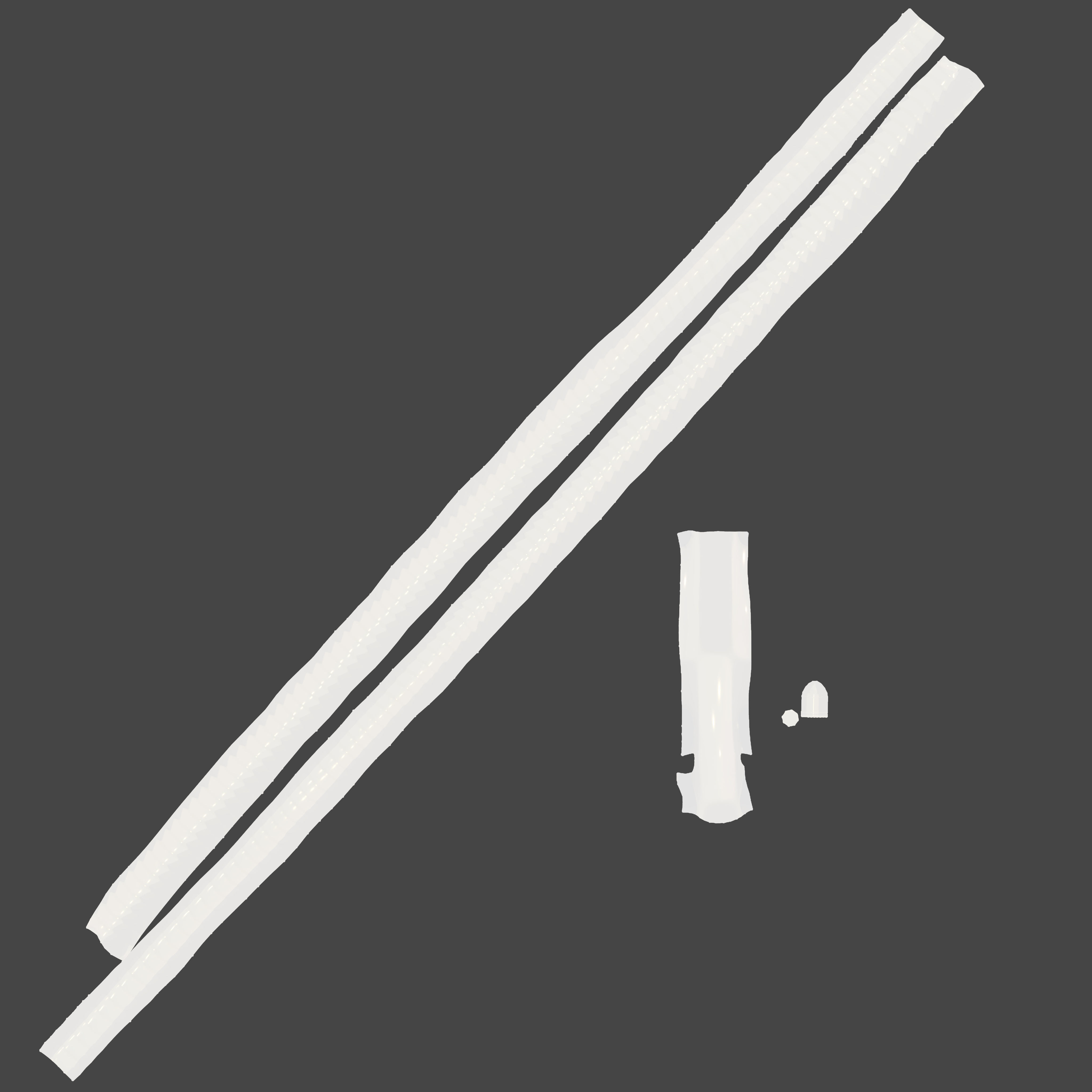 Male Female Bullet Pendant Necklace Low-poly 3D model_9