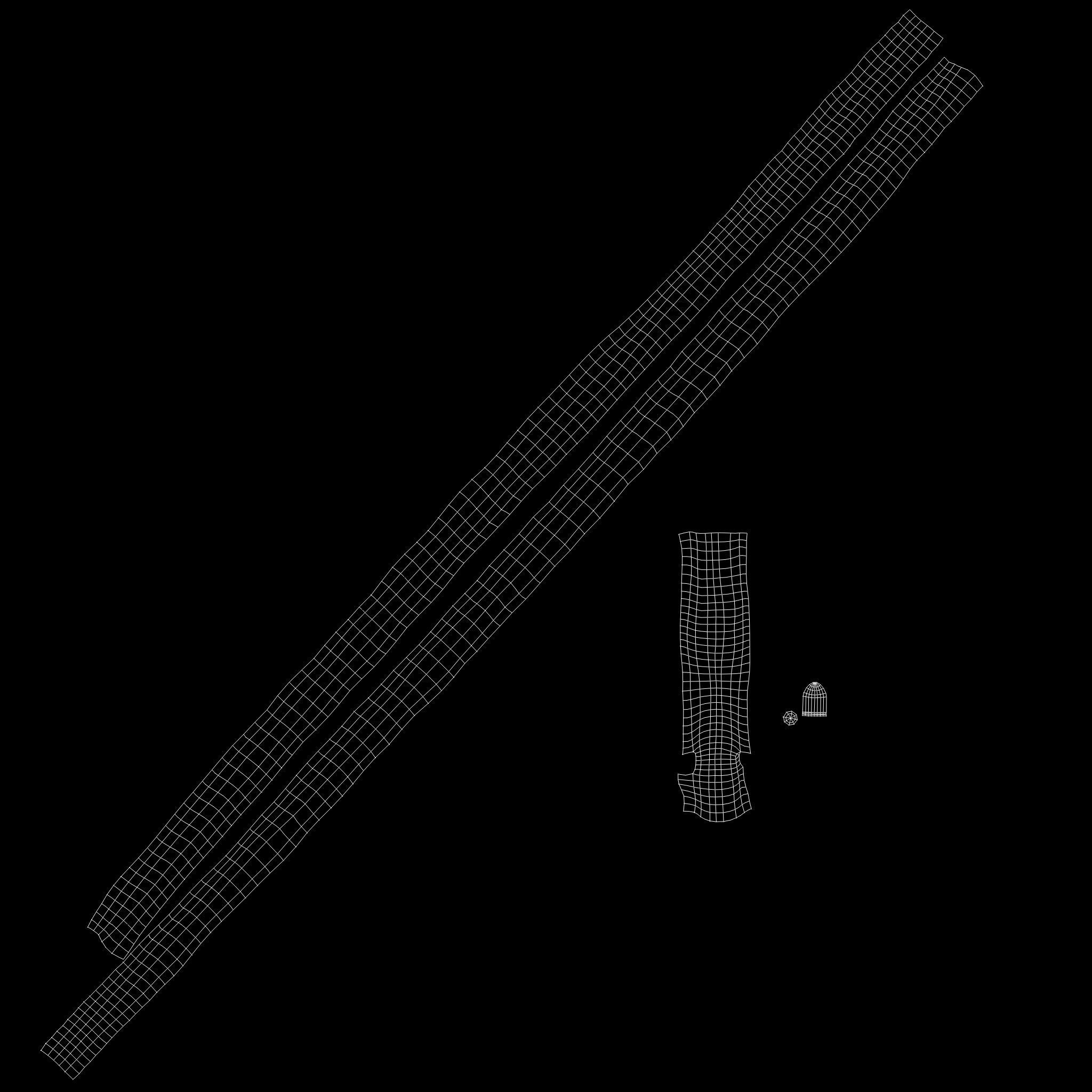 Male Female Bullet Pendant Necklace Low-poly 3D model_11