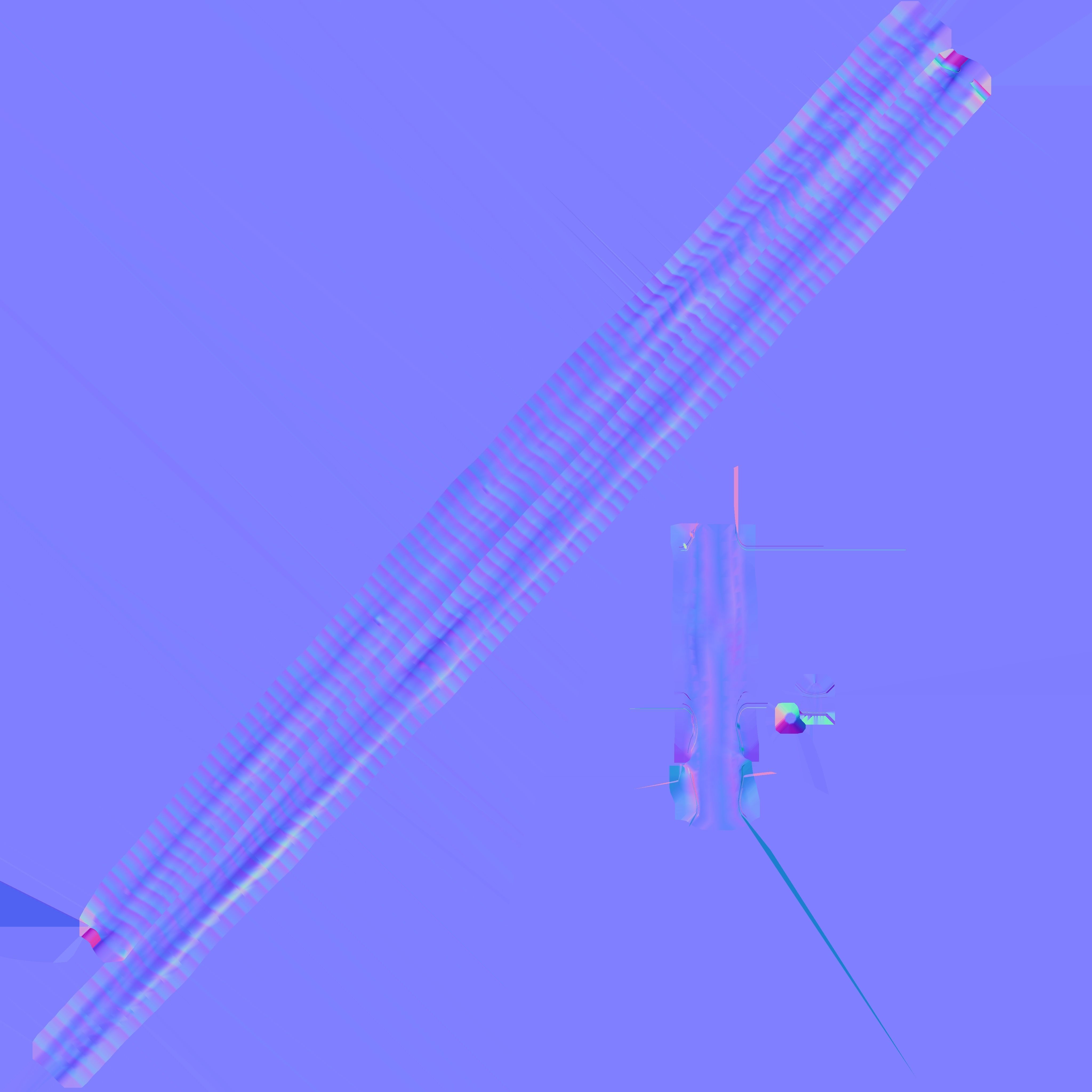 Male Female Bullet Pendant Necklace Low-poly 3D model_8