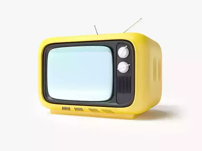 retro tv in seventies style