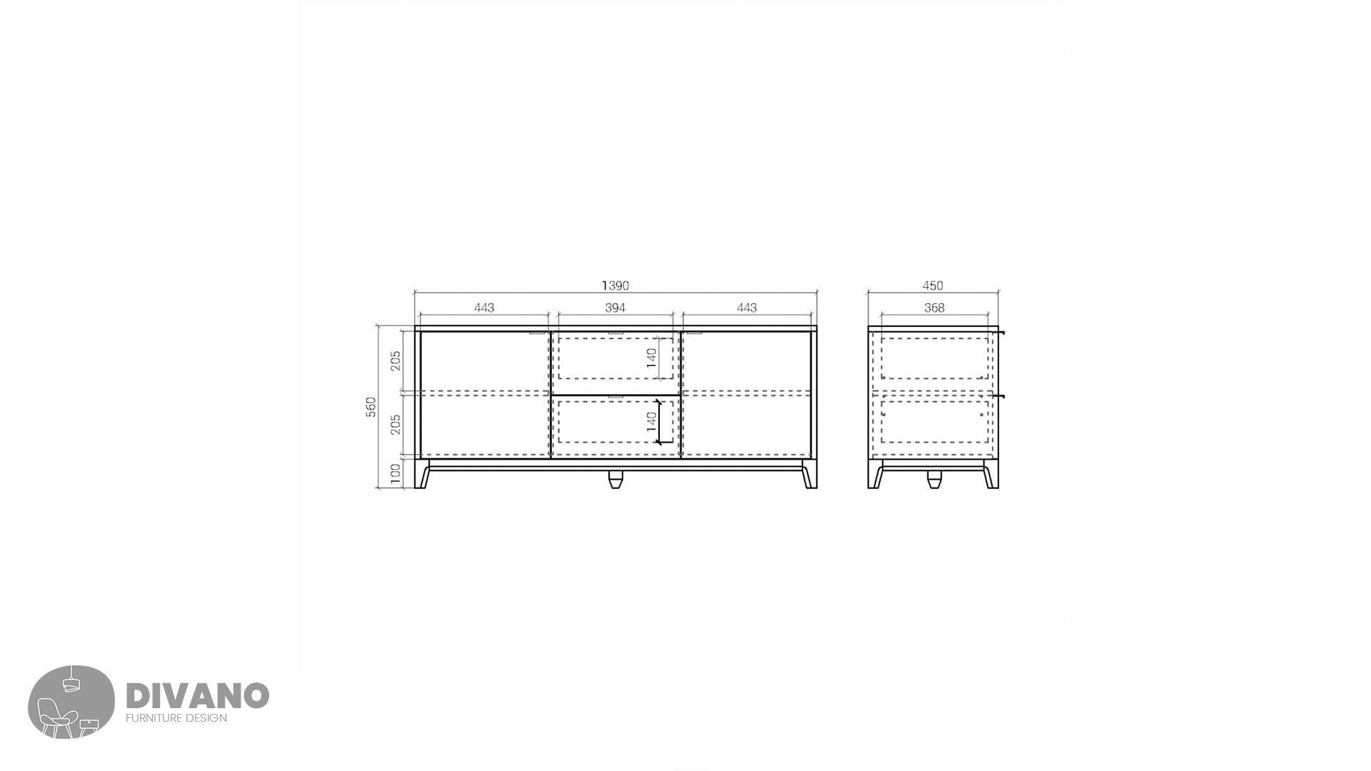 OM TV Stand CASE 043 3D model_2