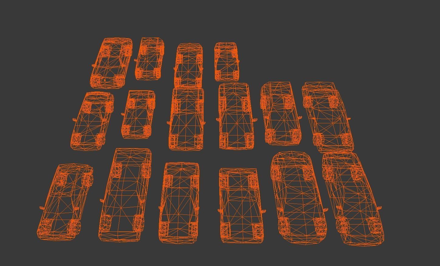 Low-Poly cars Low-poly 3D model_9