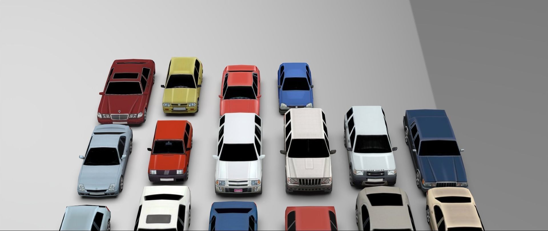 Low-Poly cars Low-poly 3D model_3