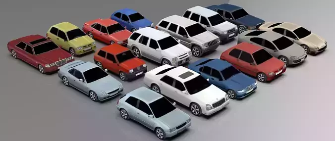 Low-Poly cars