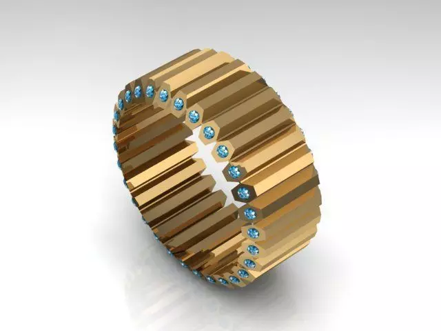 fashion ring Free 3D print model