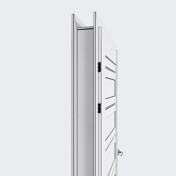 Doors modern set of 4  3D model_6