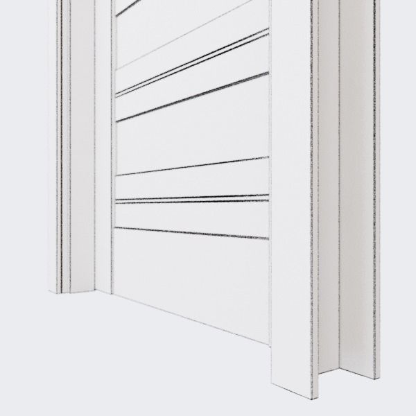 Doors modern set of 4  3D model_8