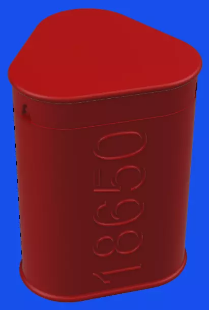 Case for 18650 model batteries 3D print model