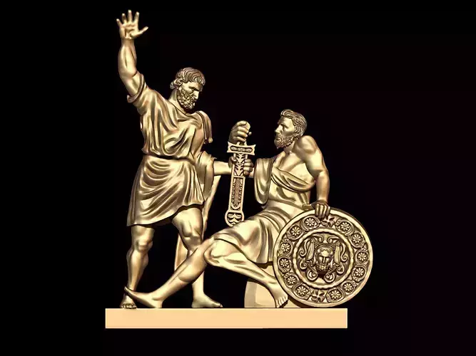 Kuzma Minin and Dmitry Pozharsky bas relief