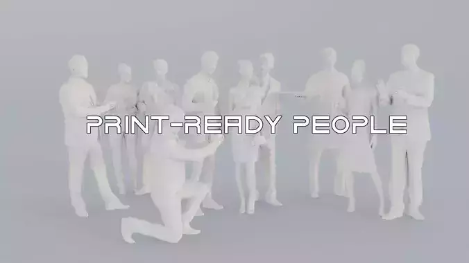005 CROWDS LOWPOLY TENS ELEGANT VOL01 PEOPLE SCANS MAN WOMAN