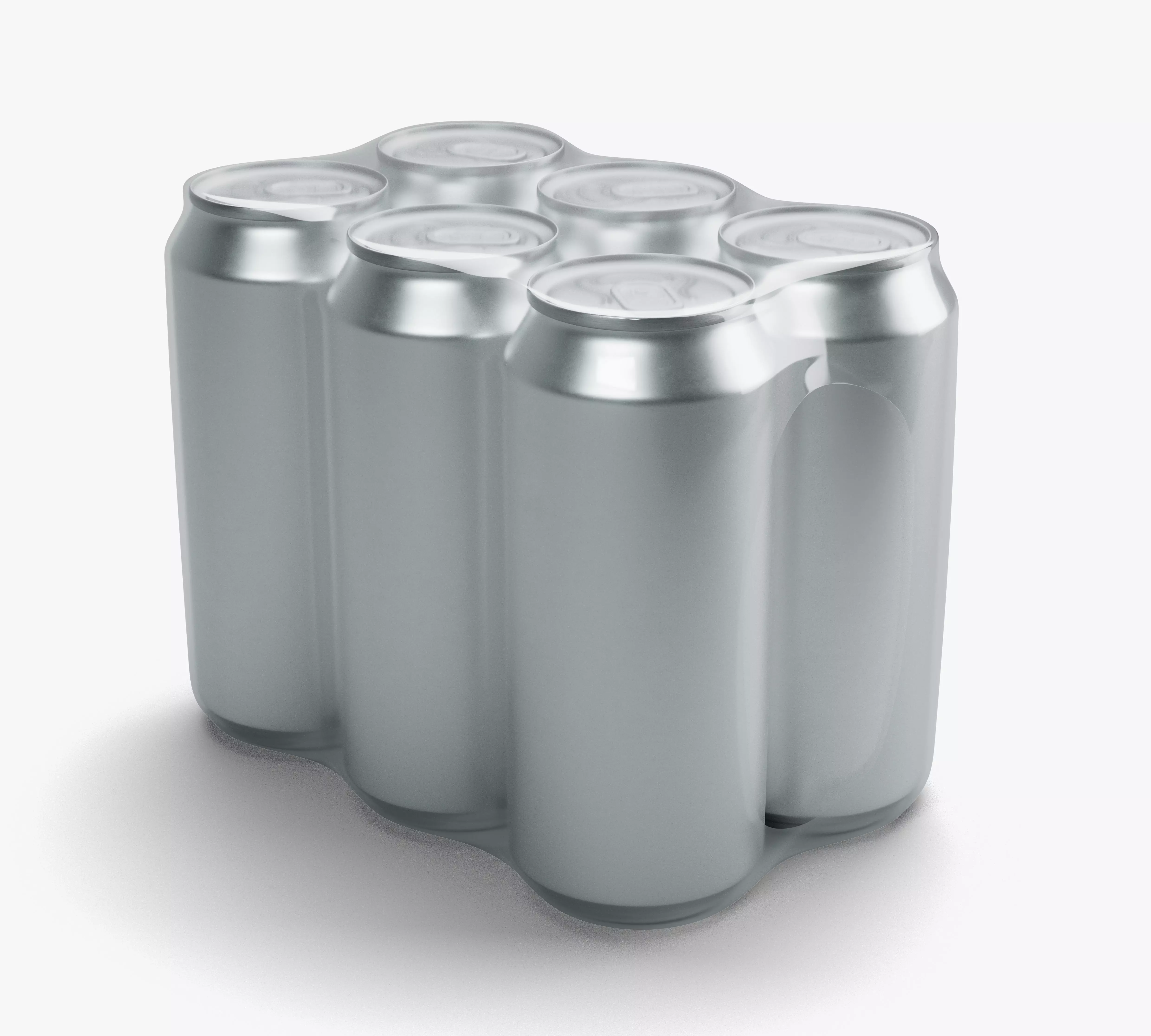 Beverage Can 6 Pack 3D model
