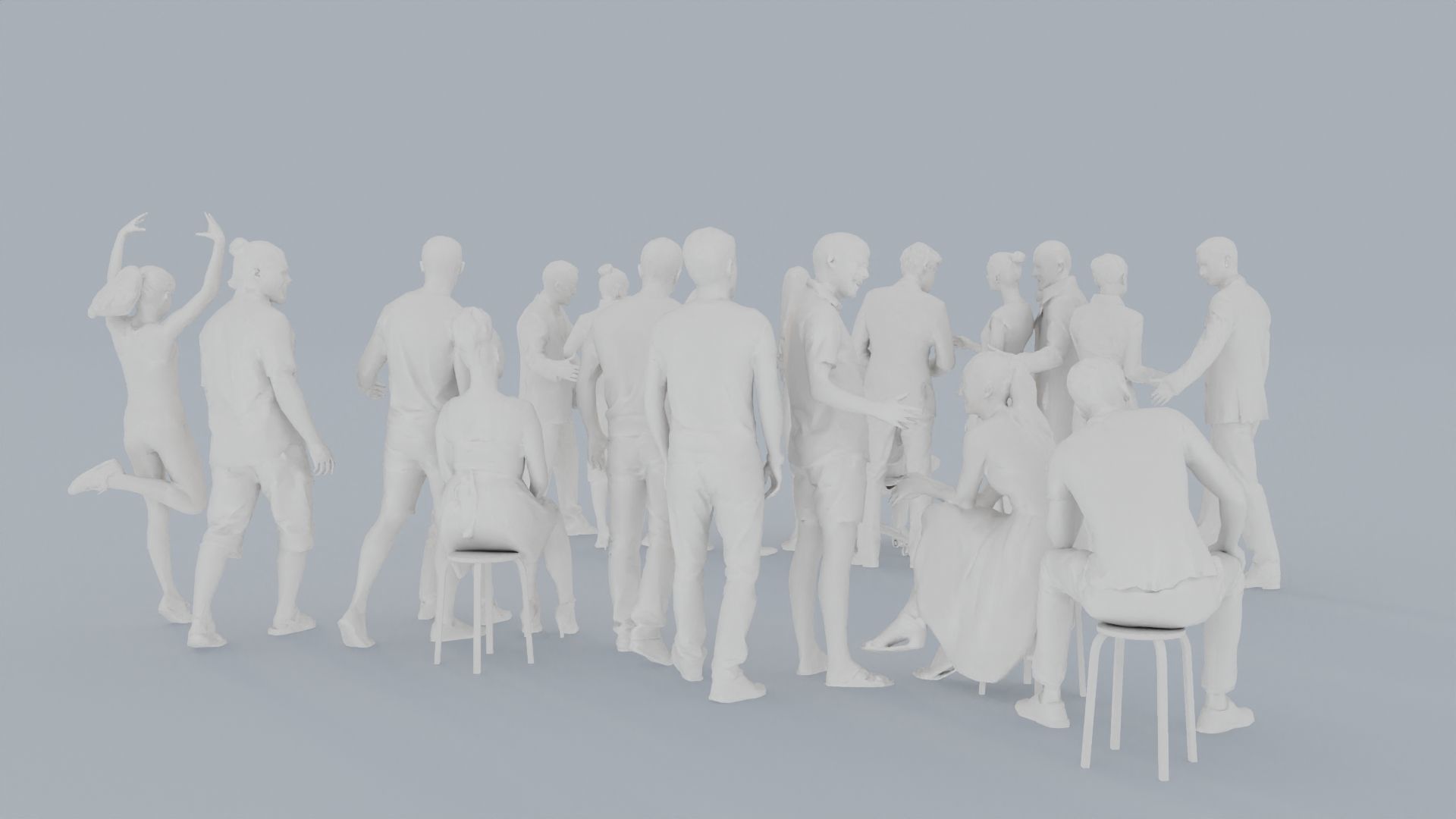 21 CROWDS BUS1 SUMMER SITTING PEOPLE SCANS MAN WOMAN 3D print model_9
