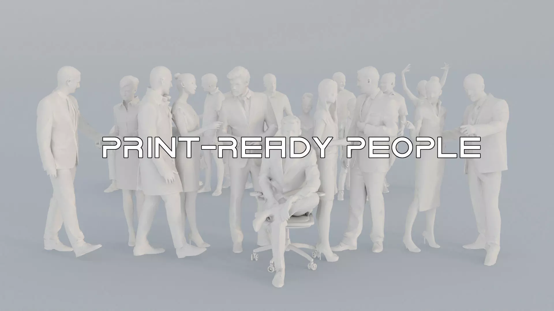 21 CROWDS BUS1 SUMMER SITTING PEOPLE SCANS MAN WOMAN 3D print model_0