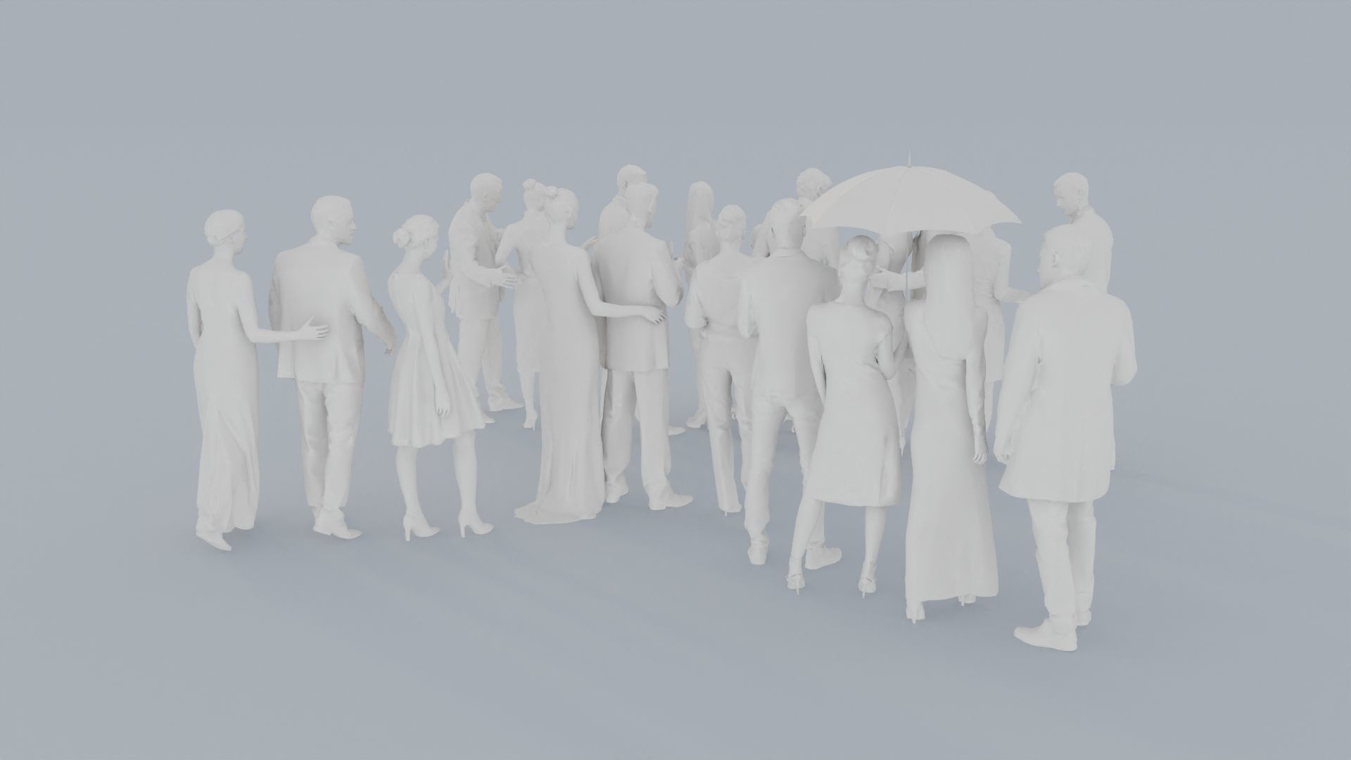 20 CROWDS BUS1 ELE2 SITTING PEOPLE SCANS MAN WOMAN 3D print model_9