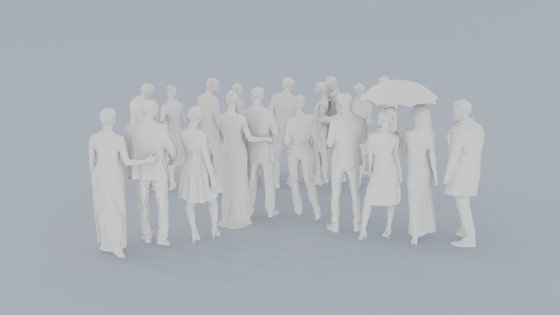 20 CROWDS BUS1 ELE2 SITTING PEOPLE SCANS MAN WOMAN 3D print model_8