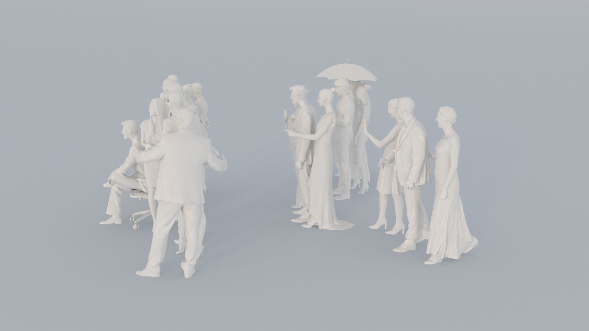 20 CROWDS BUS1 ELE2 SITTING PEOPLE SCANS MAN WOMAN 3D print model_5
