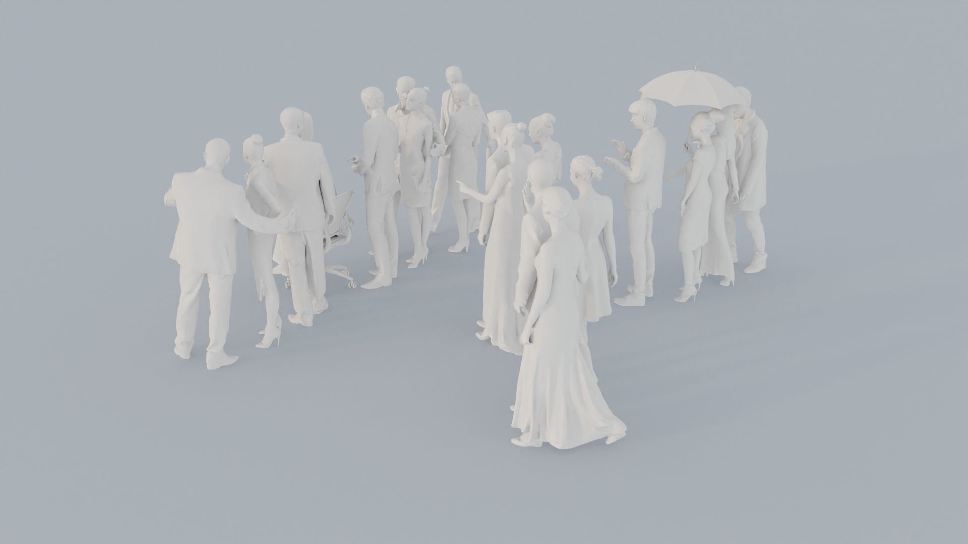 20 CROWDS BUS1 ELE2 SITTING PEOPLE SCANS MAN WOMAN 3D print model_7