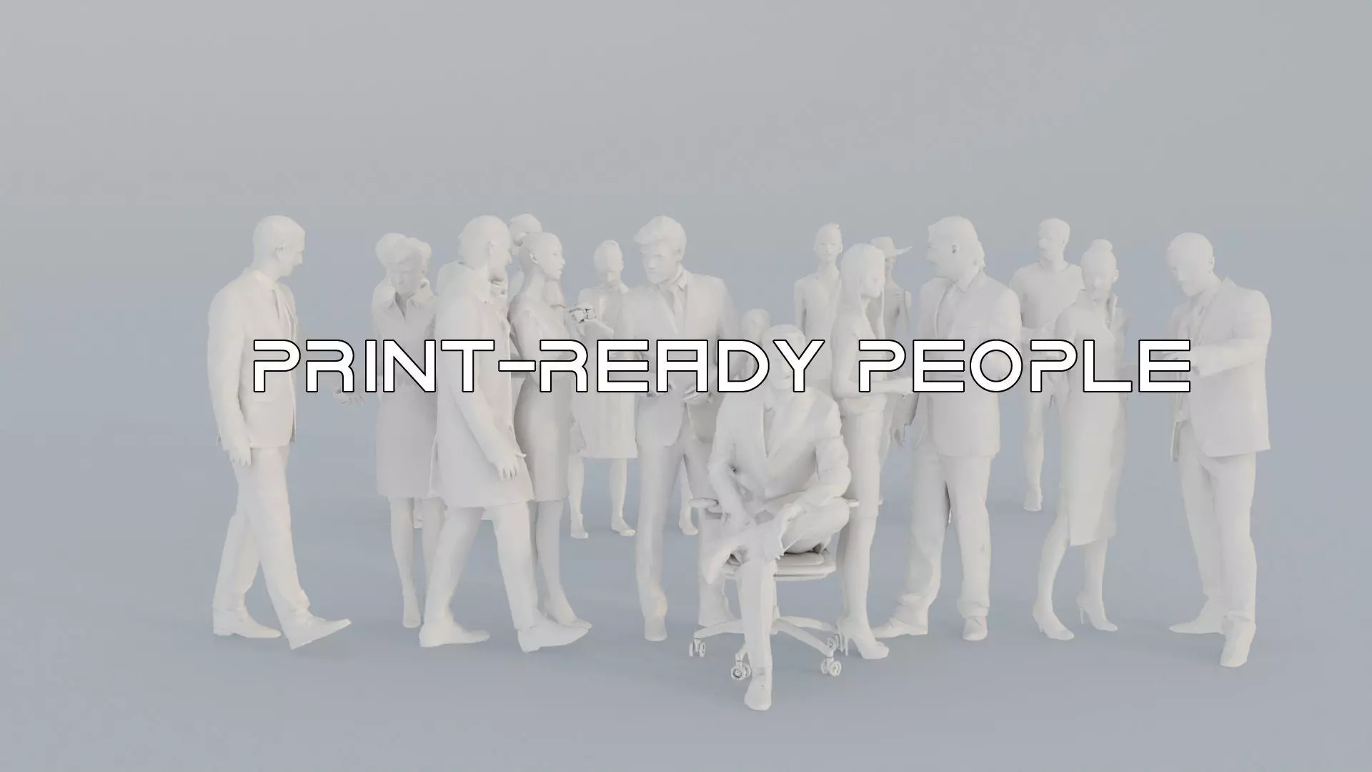 19 CROWDS CASU2 BUS1 SITTING PEOPLE SCANS MAN WOMAN 3D print model_0