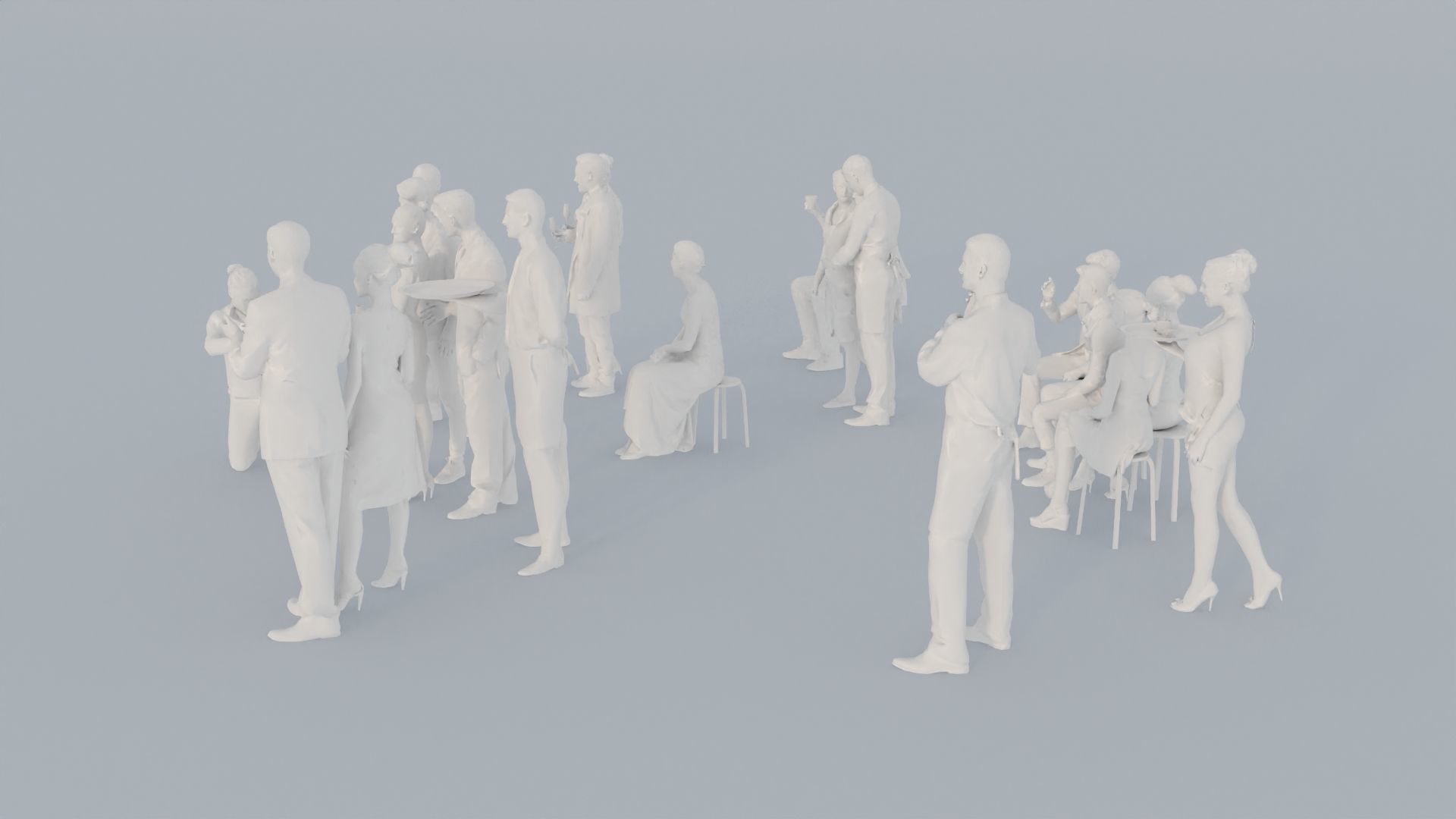 14 CROWDS CASU1 ELE1 SITTING PEOPLE SCANS MAN WOMAN 3D print model_6