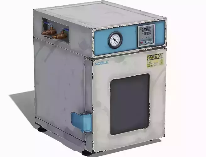 Old Laboratory Sterilizer 01 - PBR Game Ready