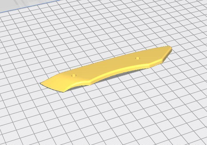 Kitchen knife design for knife maker with PDF sheet 3D print model_6
