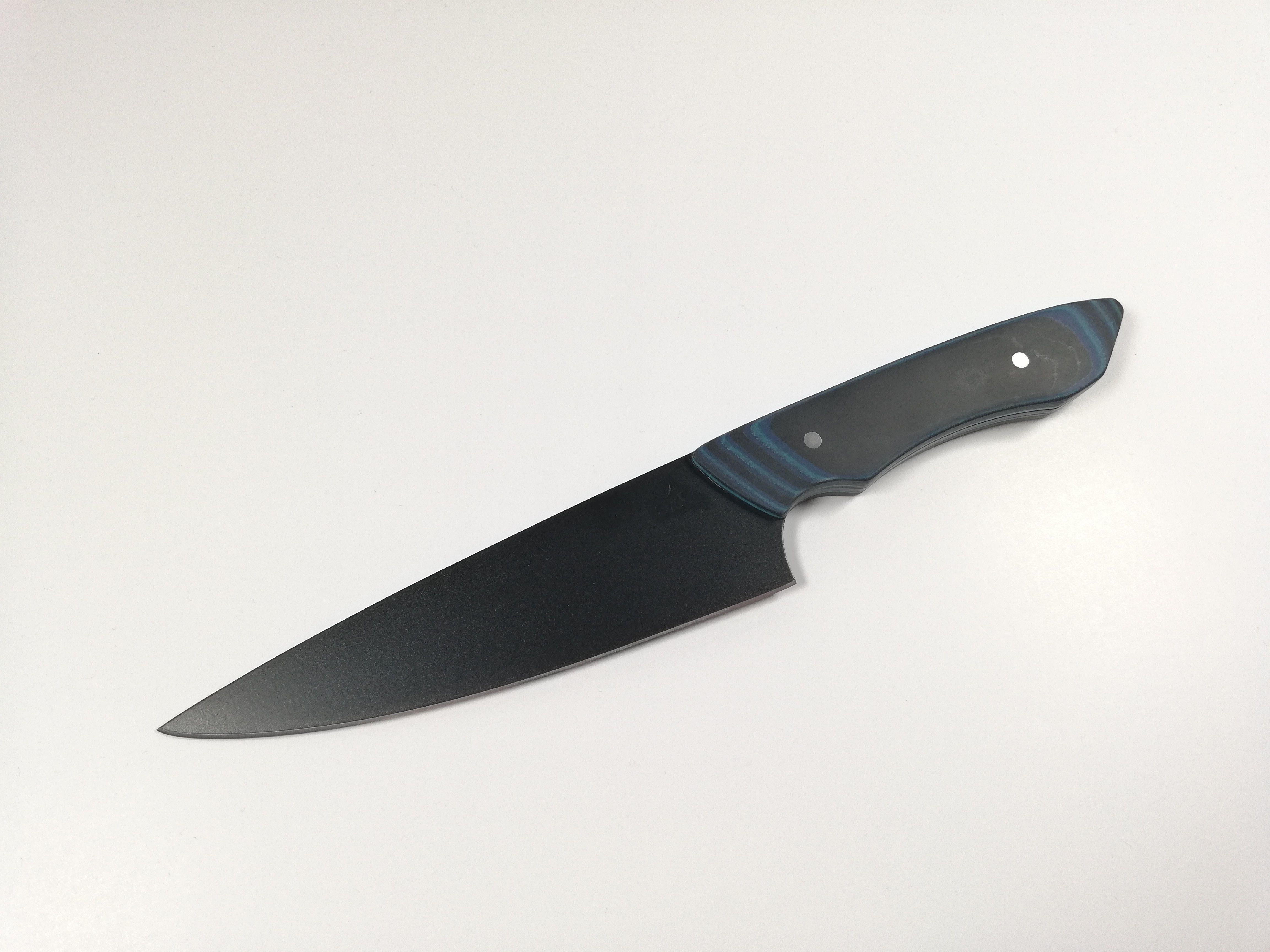 Kitchen knife design for knife maker with PDF sheet 3D print model_3