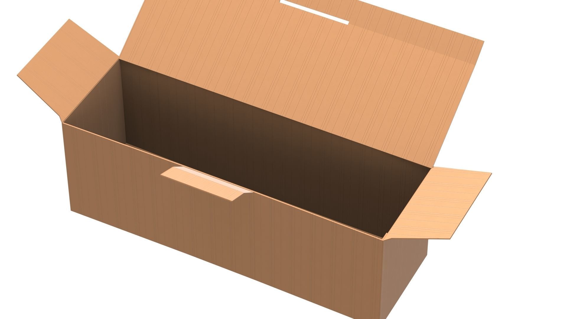 Cardboard Box Free 3D model_9
