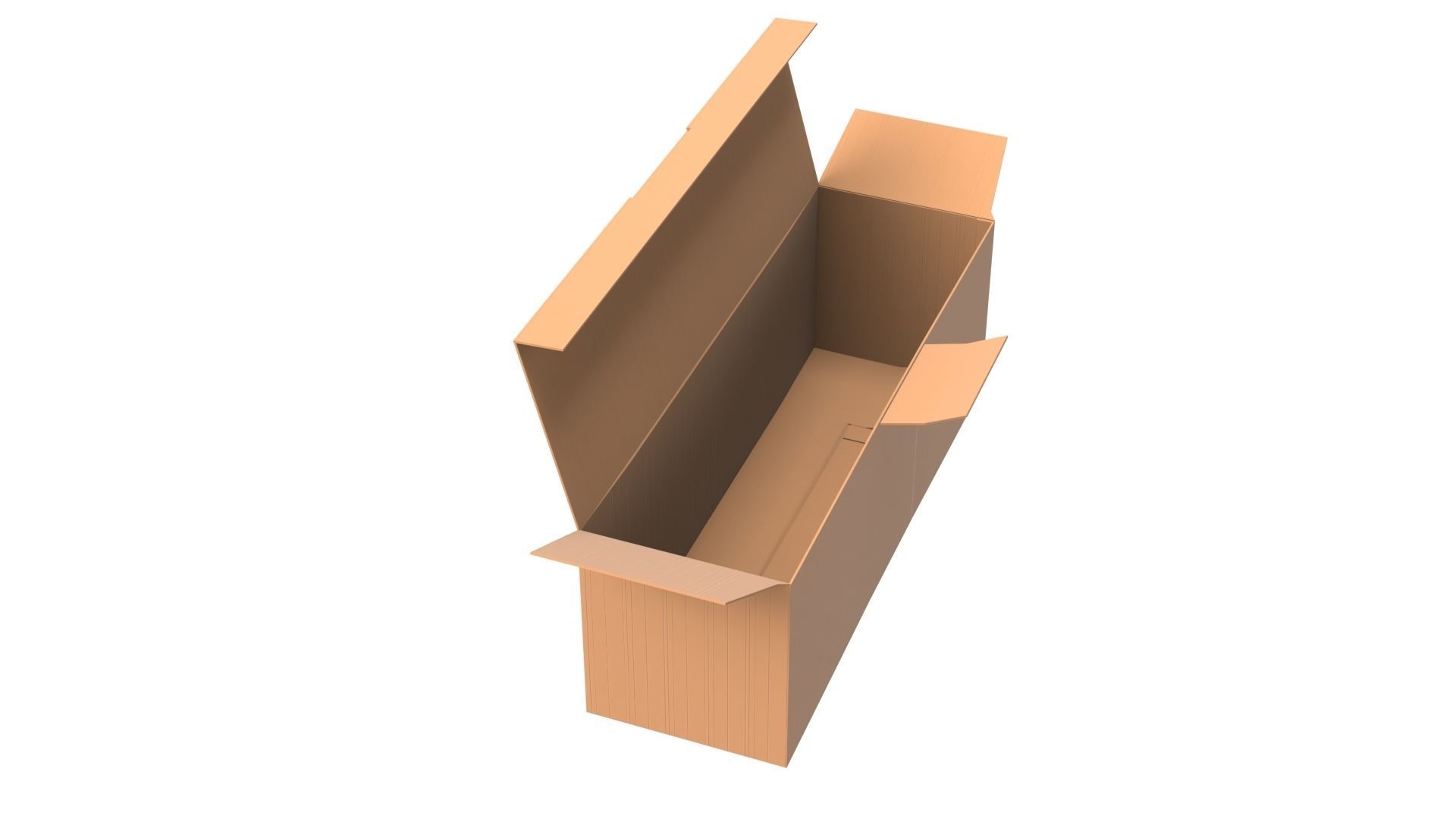 Cardboard Box Free 3D model_5