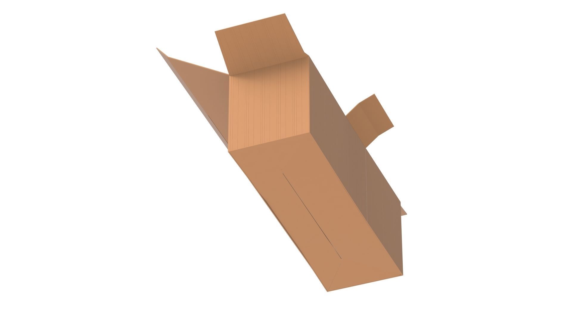Cardboard Box Free 3D model_13