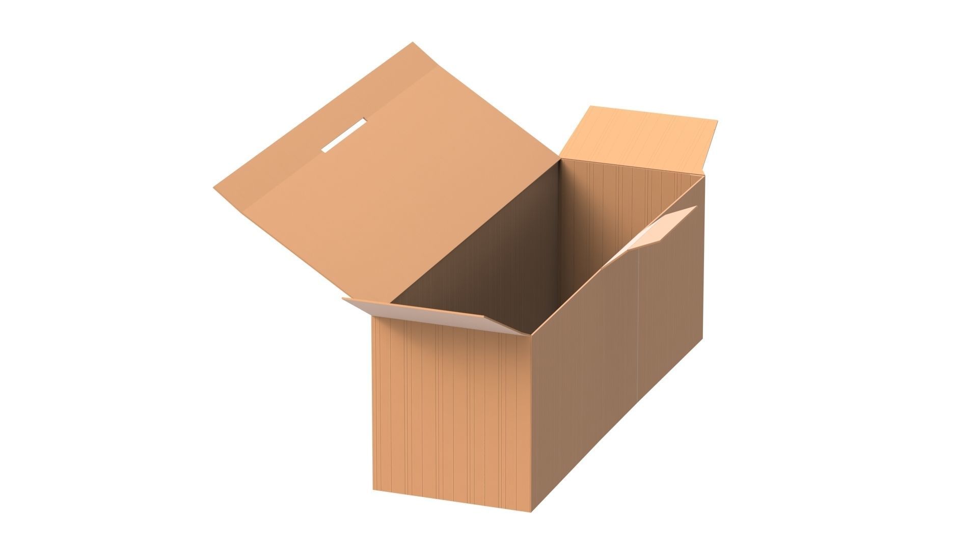 Cardboard Box Free 3D model_12