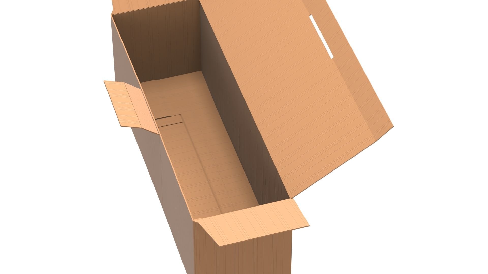 Cardboard Box Free 3D model_8