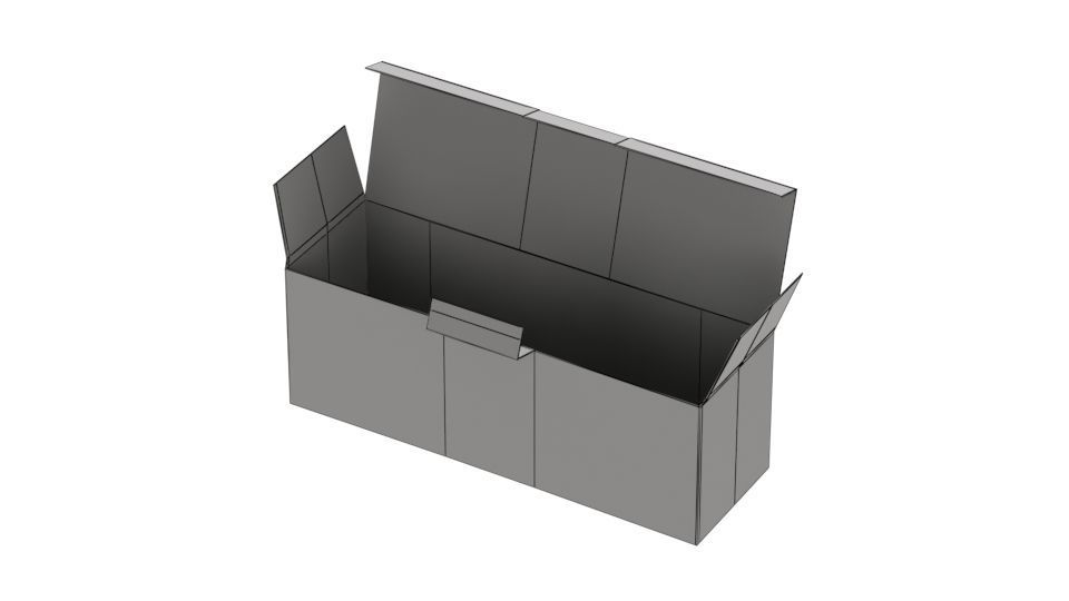 Cardboard Box Free 3D model_18