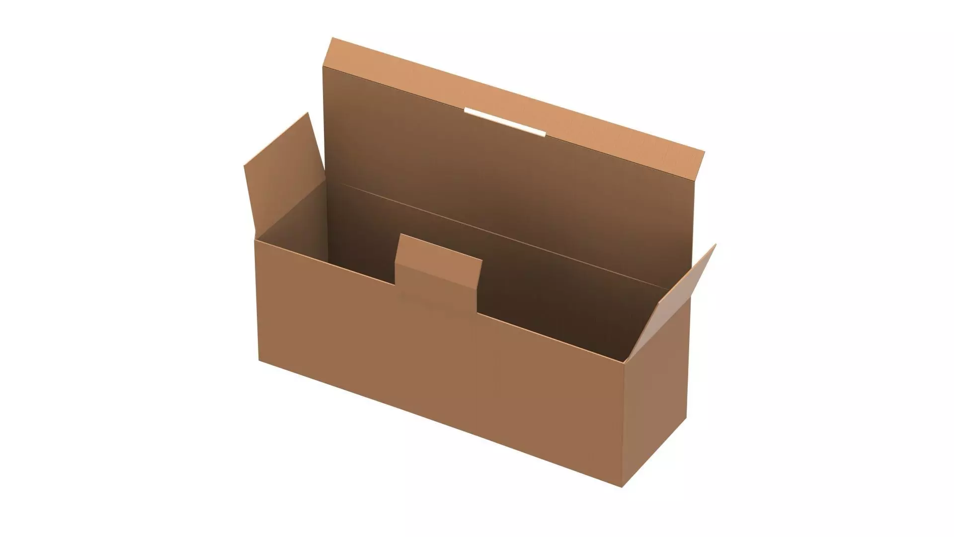Cardboard Box Free 3D model_0