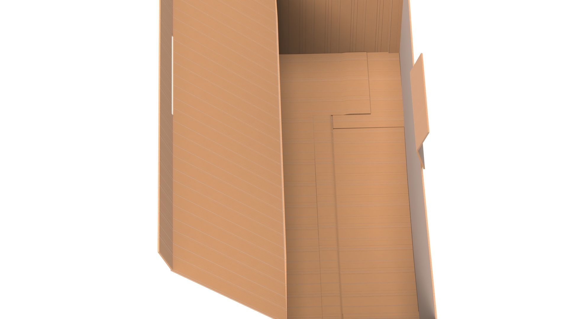 Cardboard Box Free 3D model_6