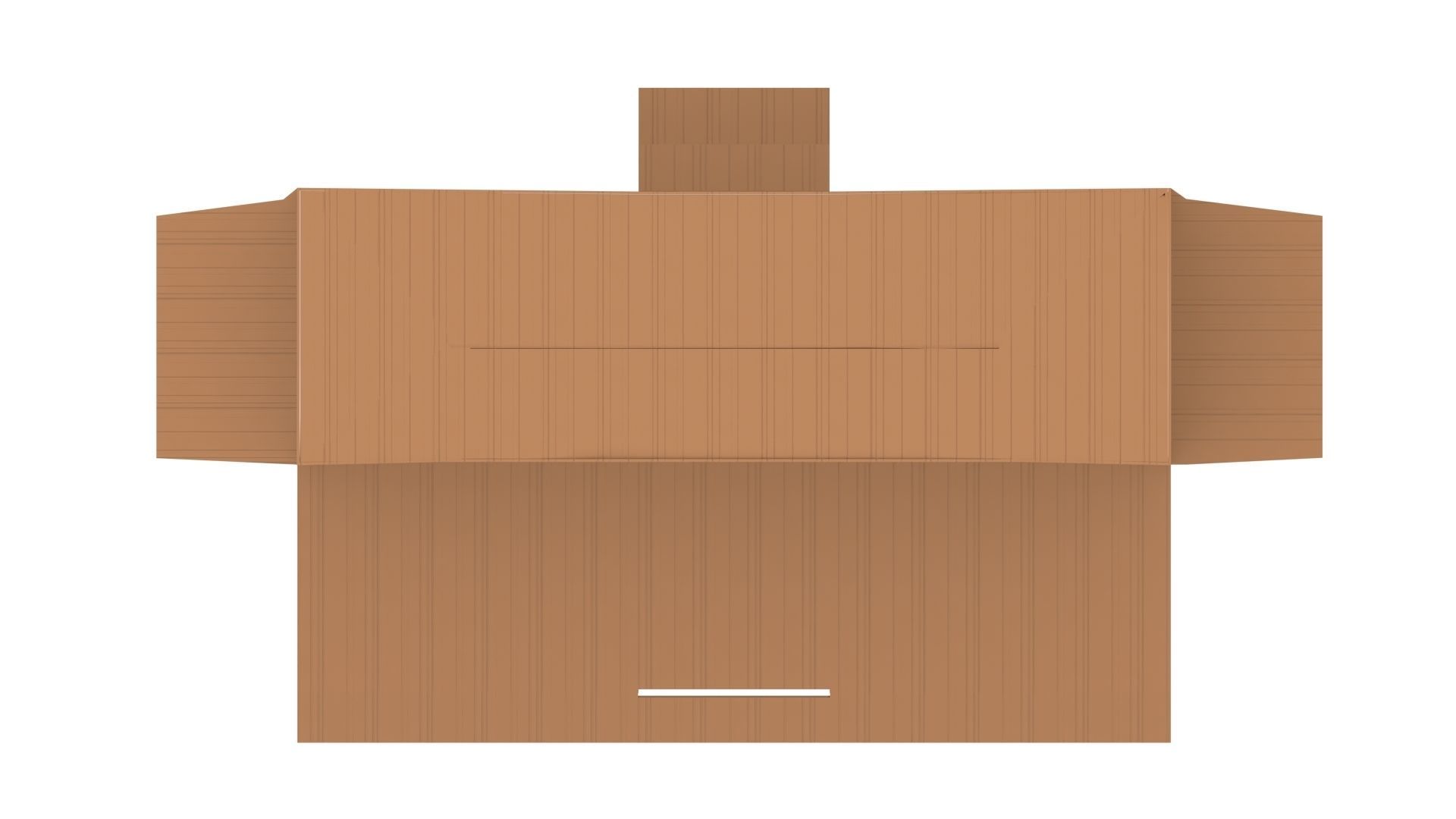 Cardboard Box Free 3D model_11