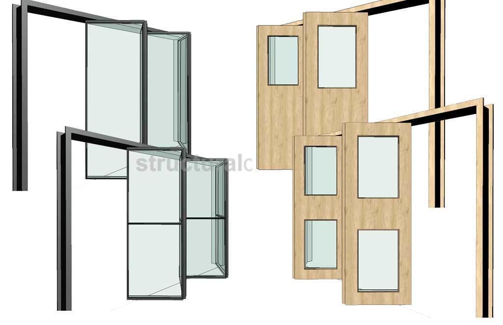 Fully Parametric Bi-Fold Doors 3D model | CGTrader