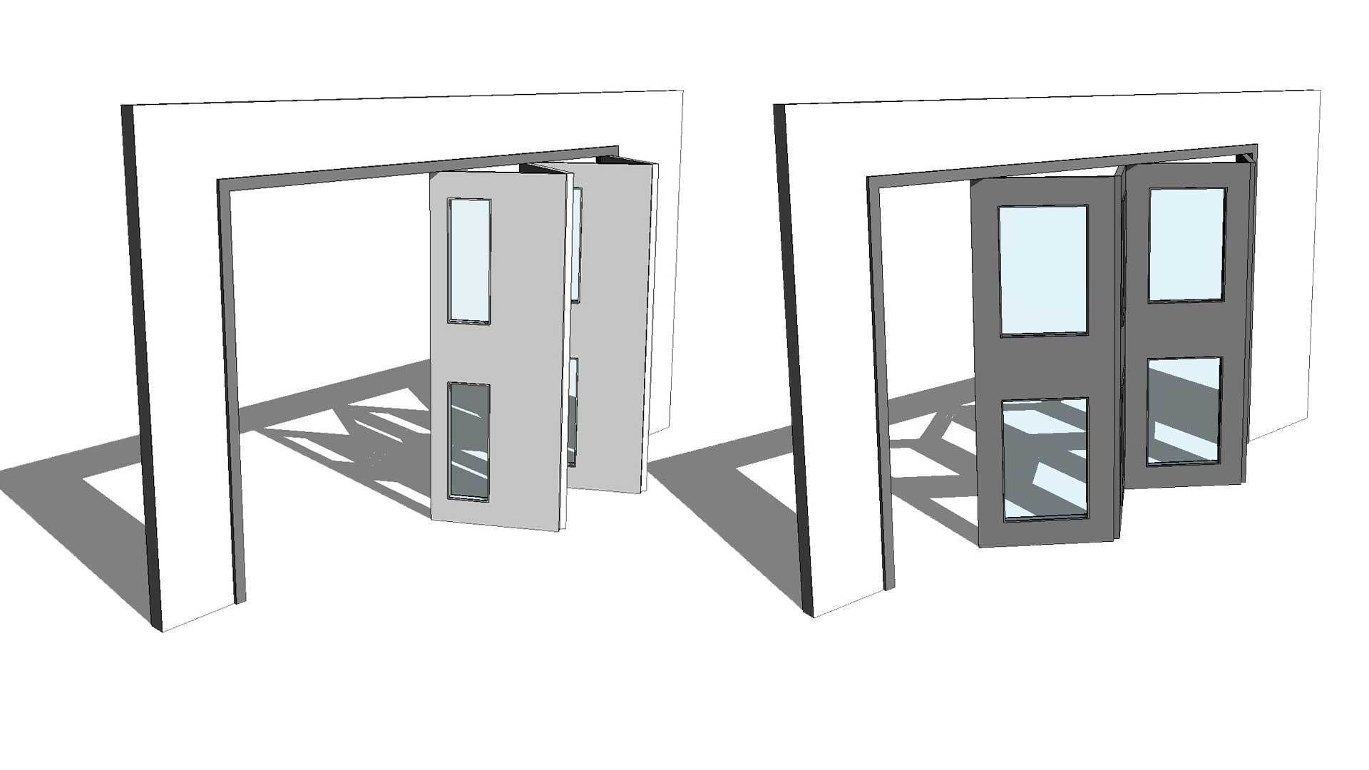 Fully Parametric Bi-Fold Doors 3D model | CGTrader