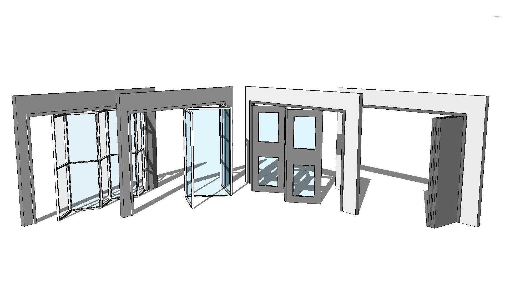 Fully Parametric Bi-Fold Doors 3D model | CGTrader