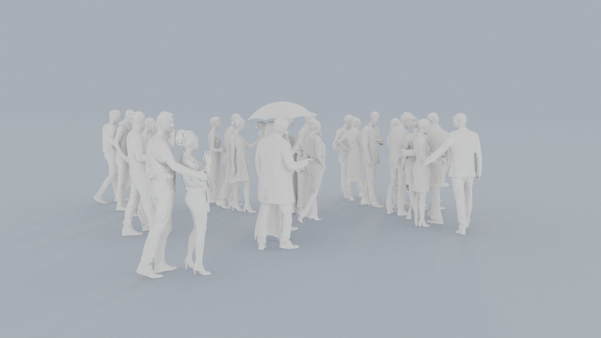 20 CROWDS BUS1 ELE2 CASU1 SITTING PEOPLE SCANS MAN WOMAN 3D print model_11