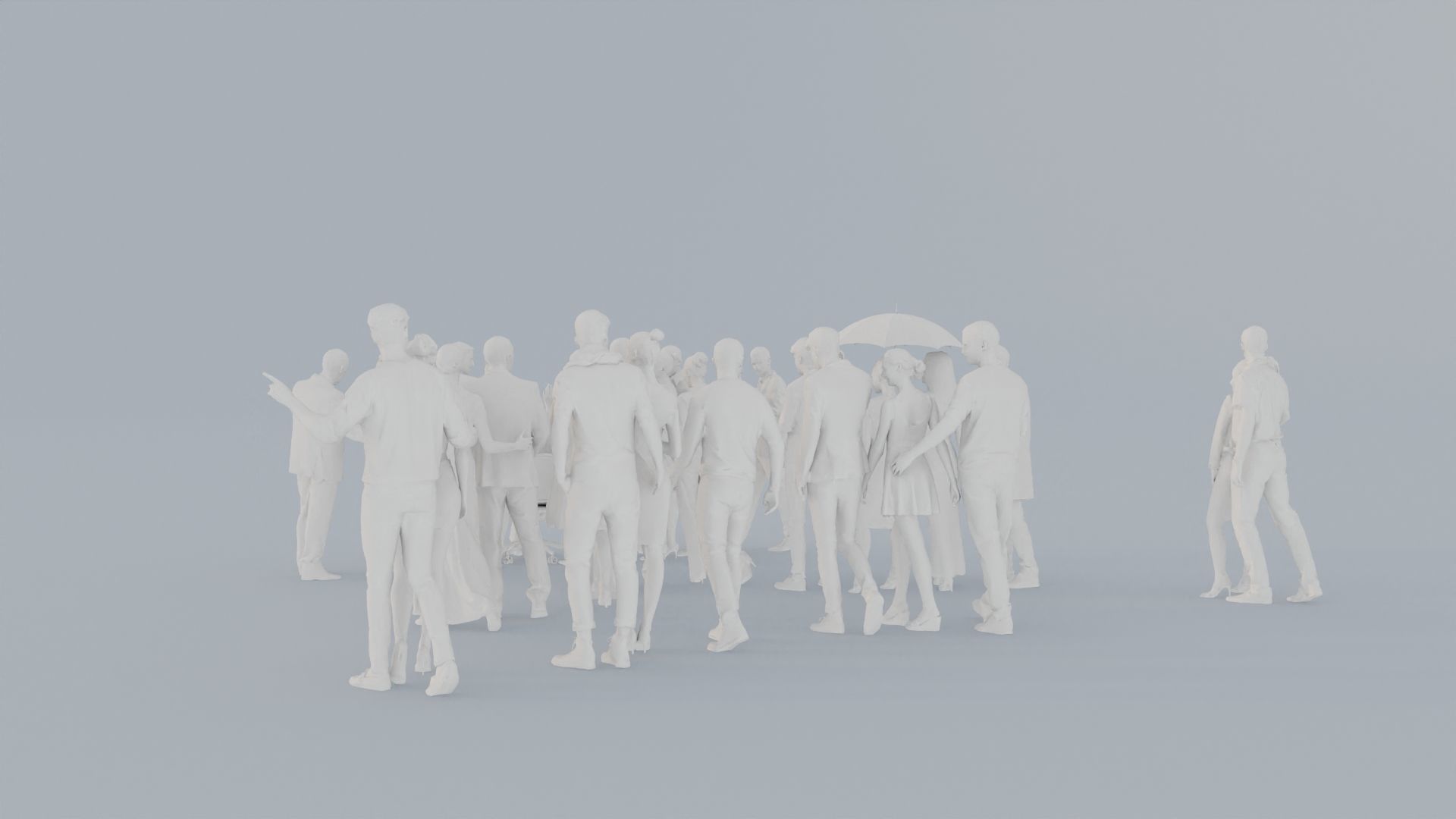 20 CROWDS BUS1 ELE2 CASU1 SITTING PEOPLE SCANS MAN WOMAN 3D print model_8