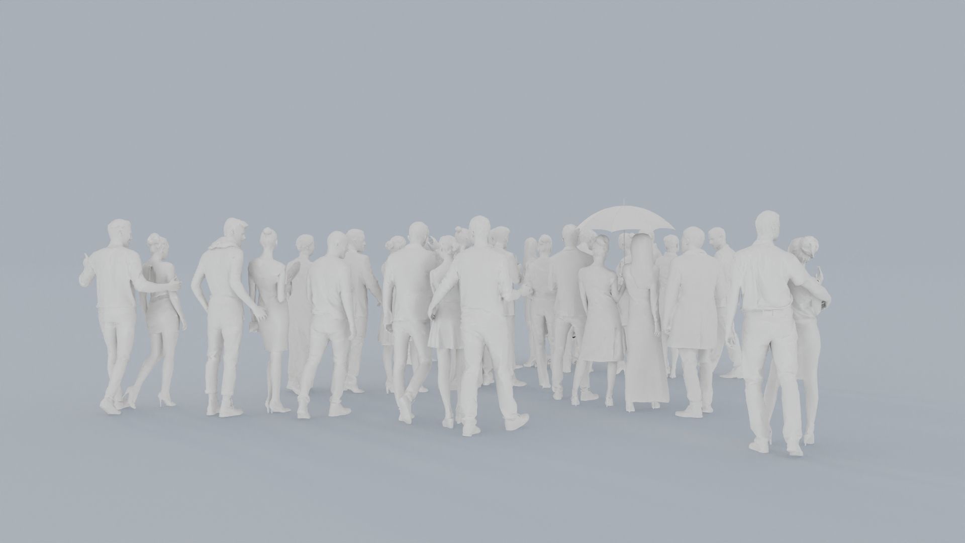 20 CROWDS BUS1 ELE2 CASU1 SITTING PEOPLE SCANS MAN WOMAN 3D print model_9