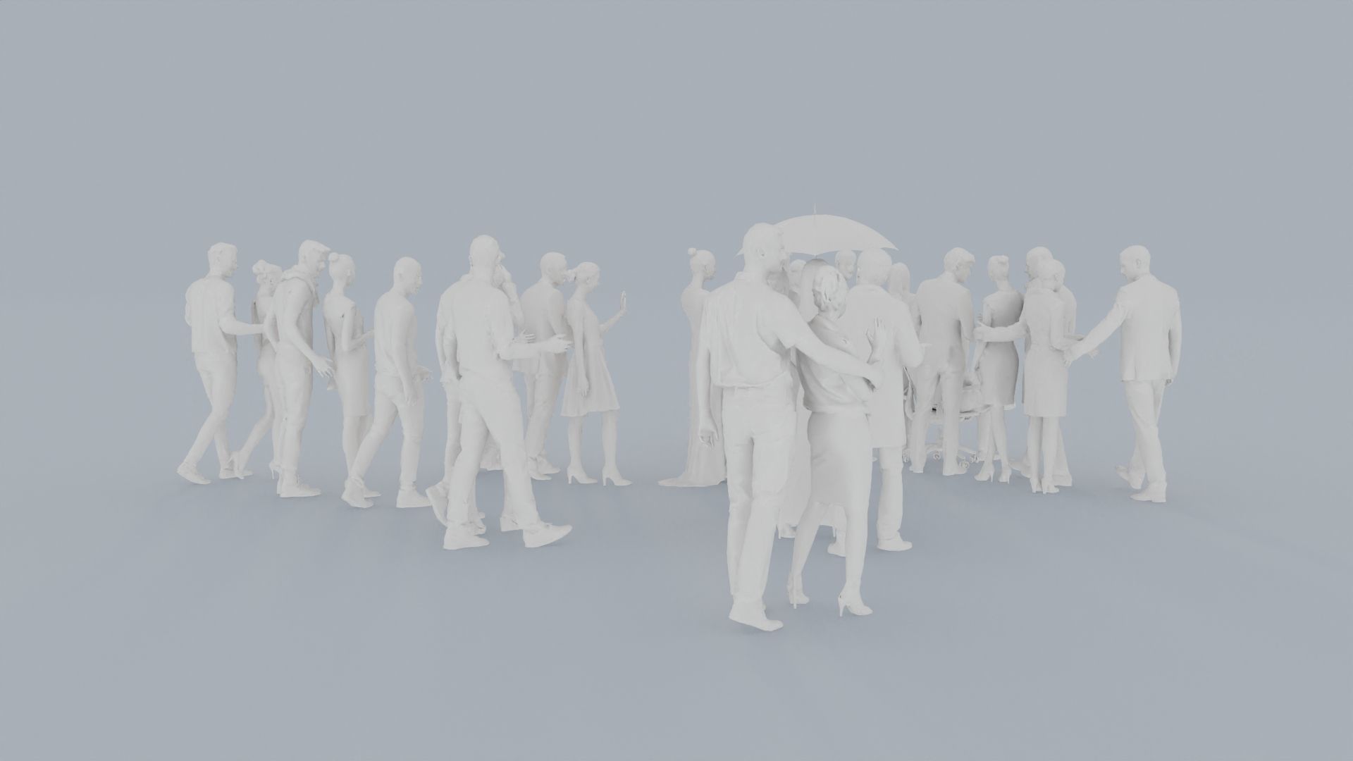 20 CROWDS BUS1 ELE2 CASU1 SITTING PEOPLE SCANS MAN WOMAN 3D print model_10