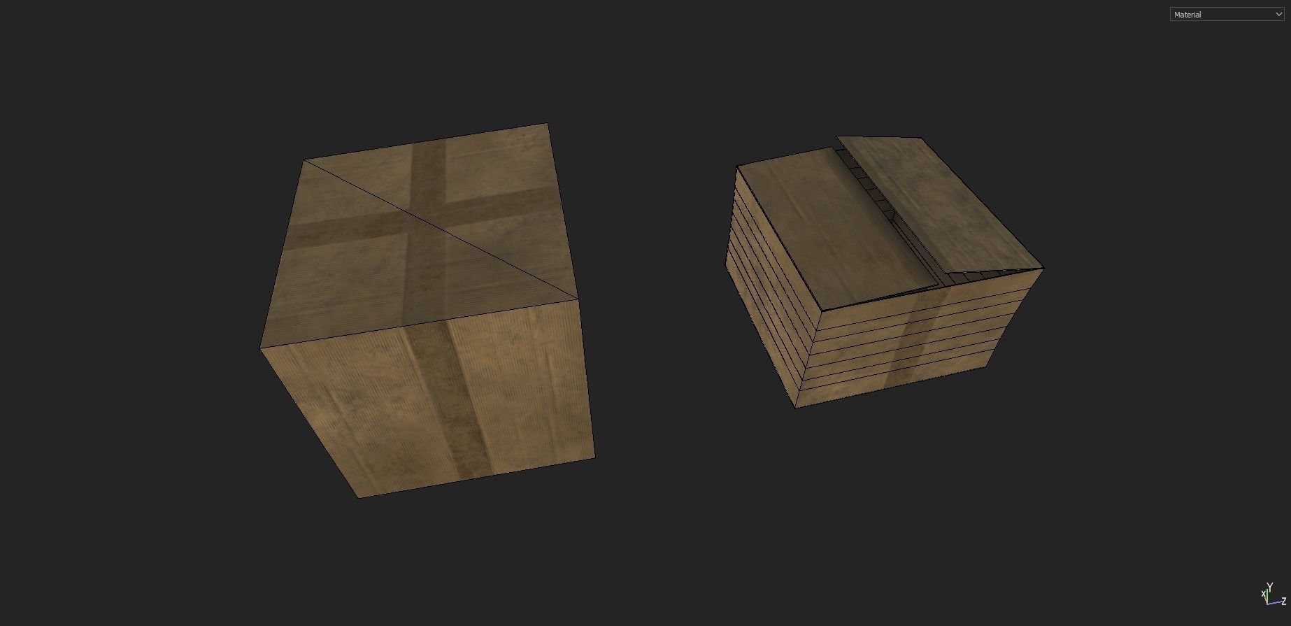 Cardboxes Pack 2 Low-poly 3D model_2