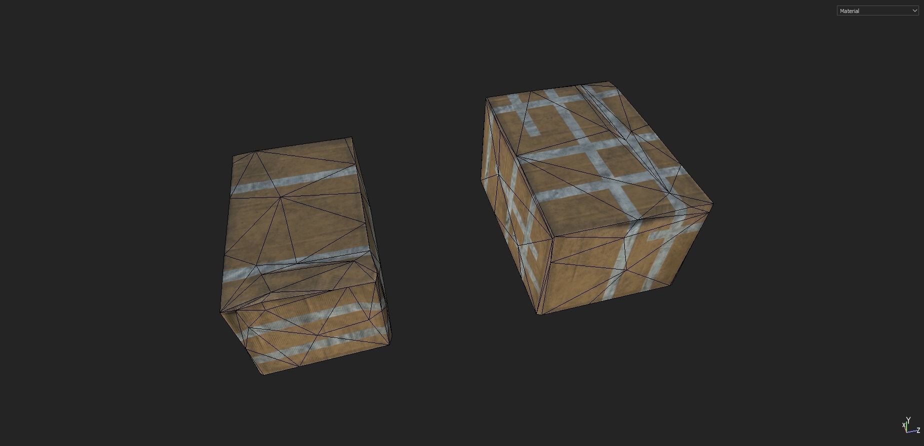 Cardboxes Pack 2 Low-poly 3D model_4