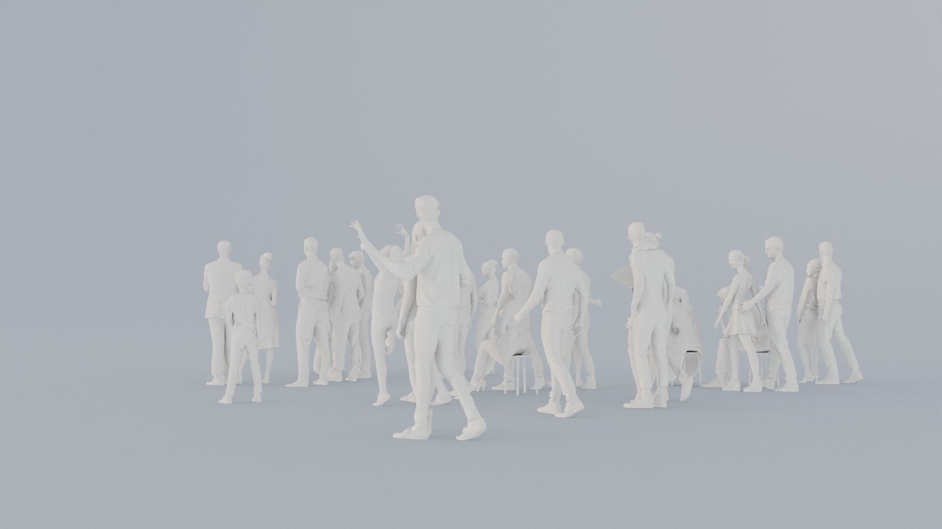 09 LP THIRTIES ELEGANT CAFE CASUAL CROWDS MAN SITTING WOMAN 3D print model_7