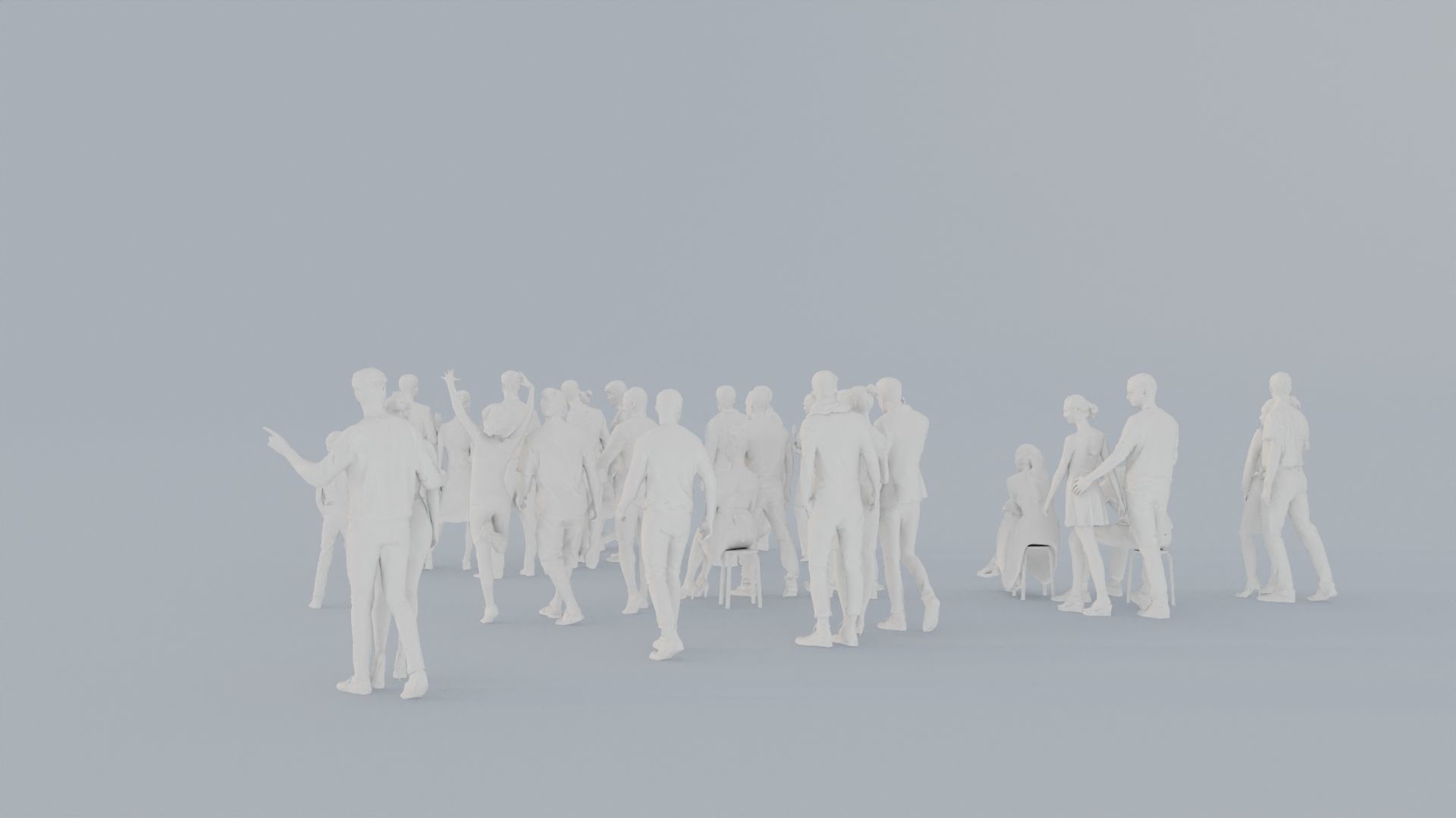 09 LP THIRTIES ELEGANT CAFE CASUAL CROWDS MAN SITTING WOMAN 3D print model_8