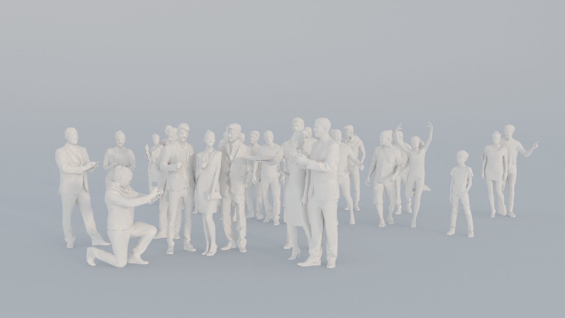 09 LP THIRTIES ELEGANT CAFE CASUAL CROWDS MAN SITTING WOMAN 3D print model_2