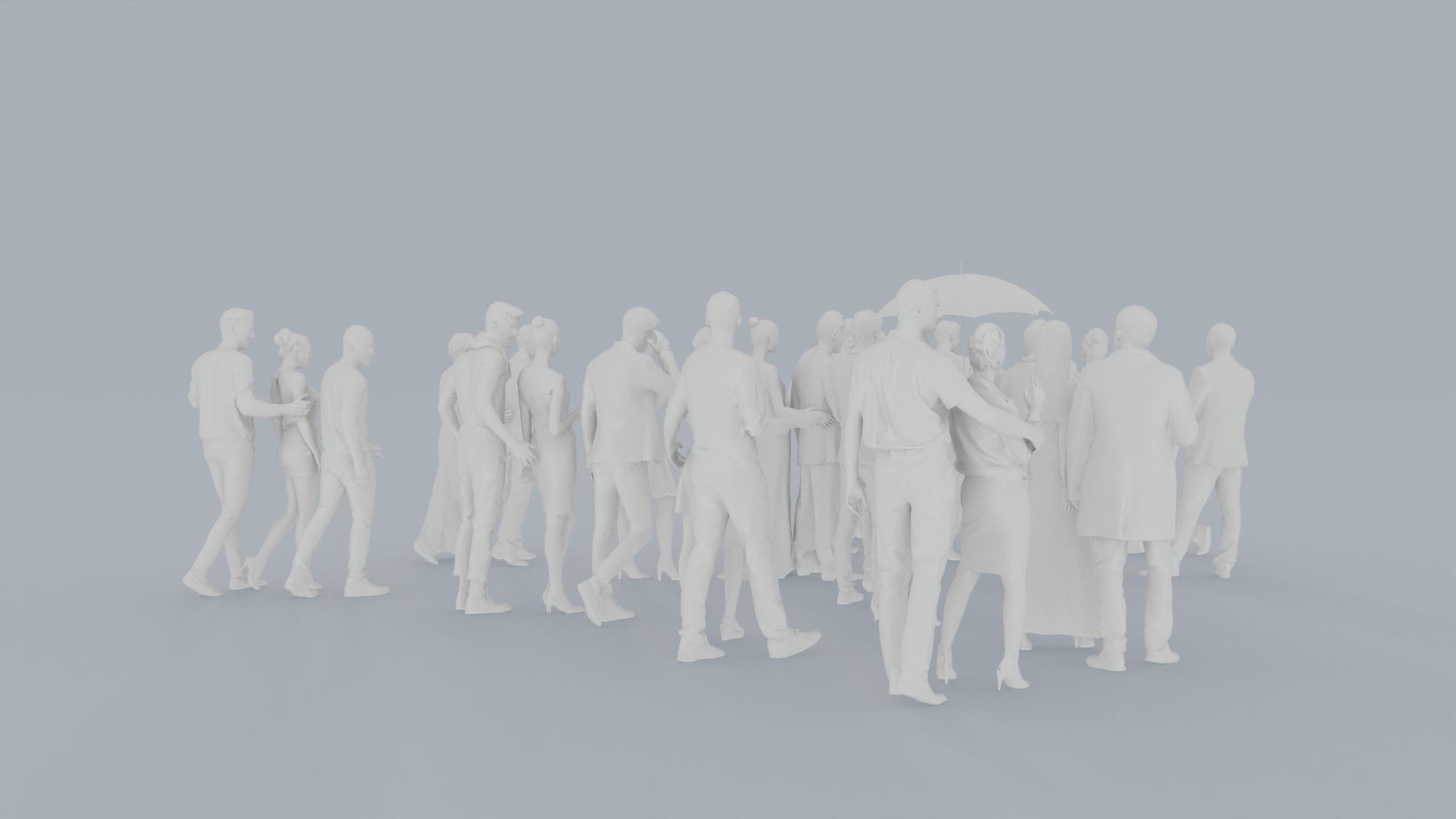 08 LP THIRTIES ELEGANT CASUAL CROWDS MAN SITTING WOMAN 3D print model_10